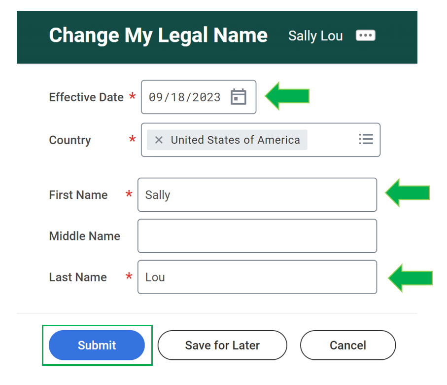 Change My Legal Name : Support Hub Change My Legal Name : Support Hub