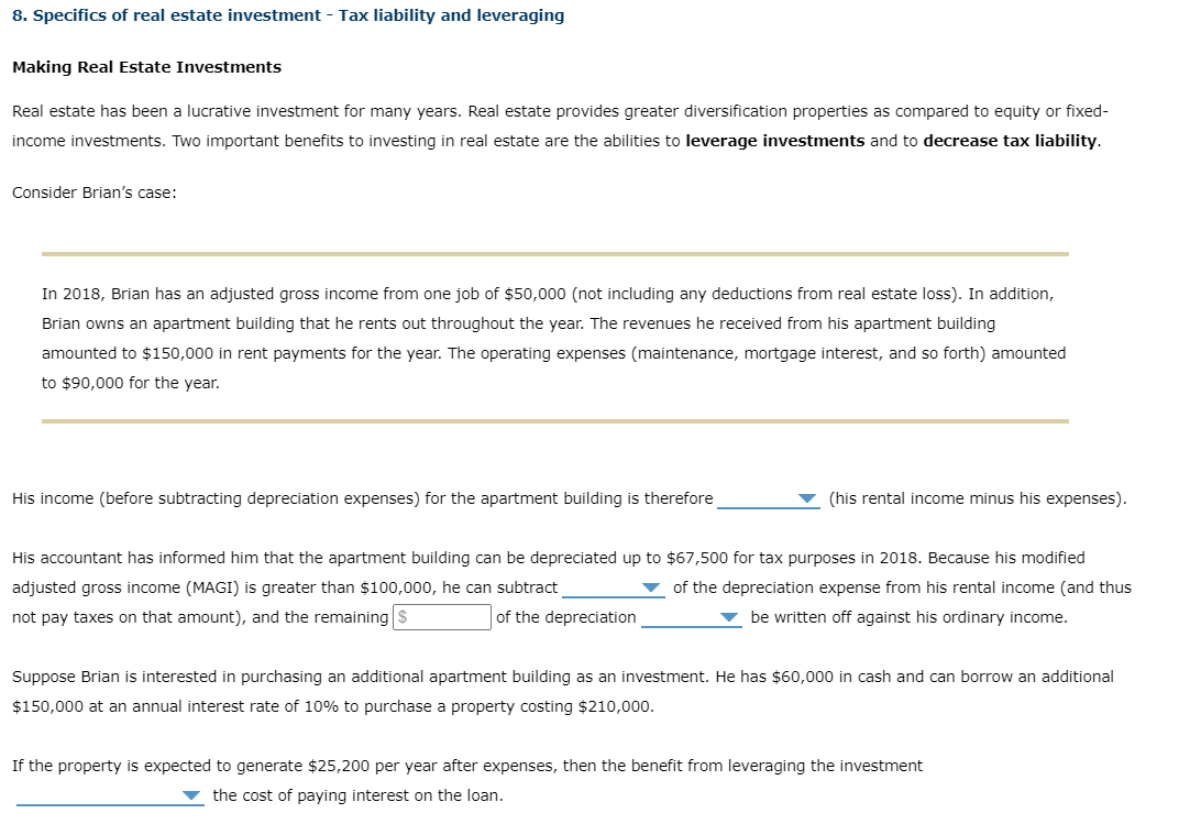 Tax Implications of Passive Real Estate Investing - High Peaks Capital