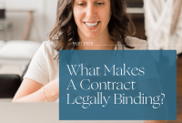 How To Create A Legally Binding Contract